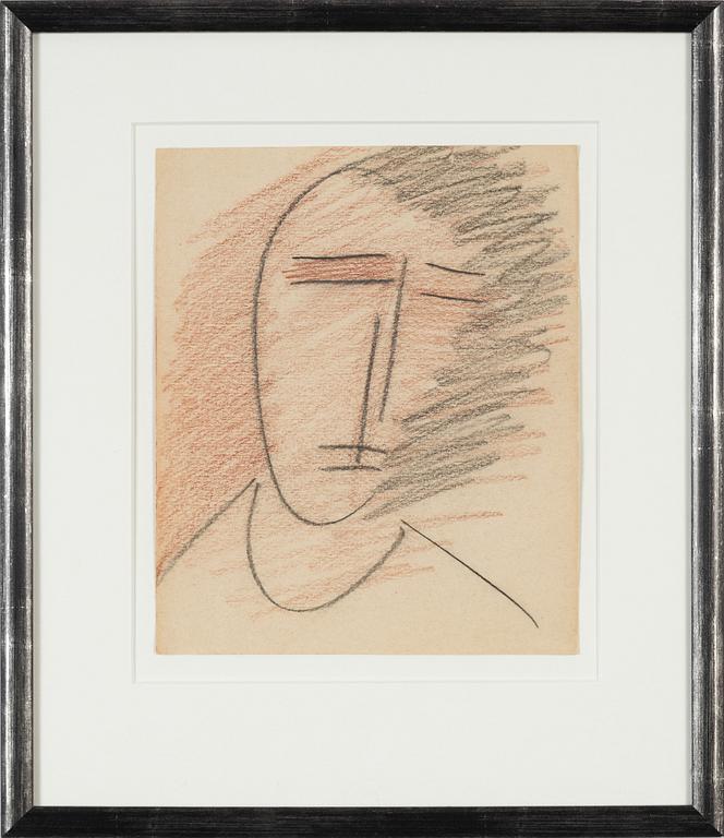 Vladimir Yakolev, crayon on paper, signed.