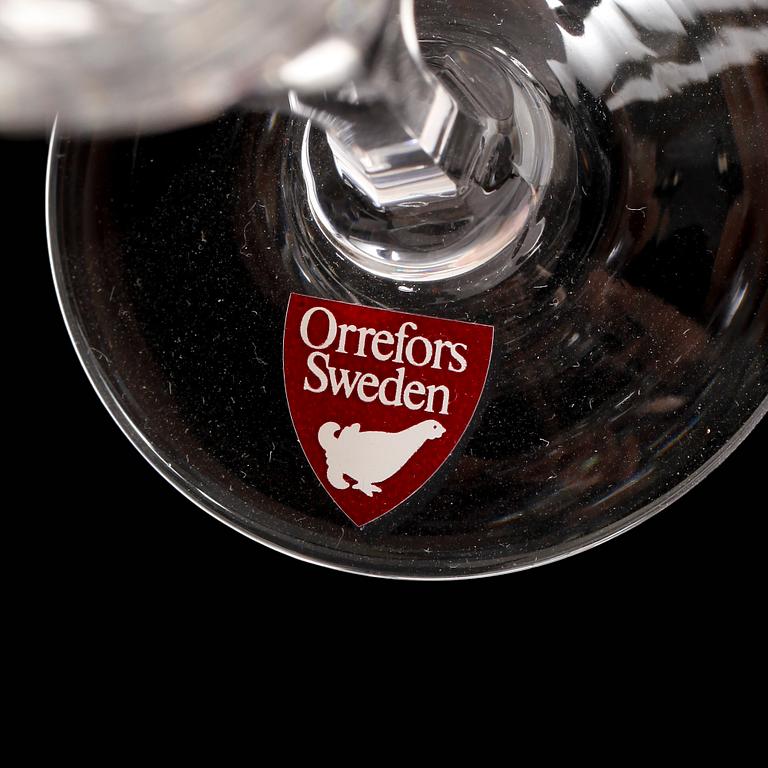 GLASSERVIS, 29 delar, "Karolina", Gunnar Cyrén, Orrefors.