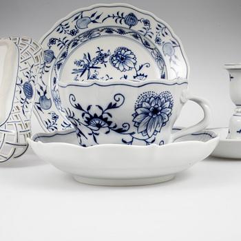 SERVIS, 17 delar, porslin, Meissen.