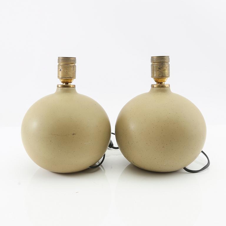 Table lamps, a pair from the second half of the 20th century.