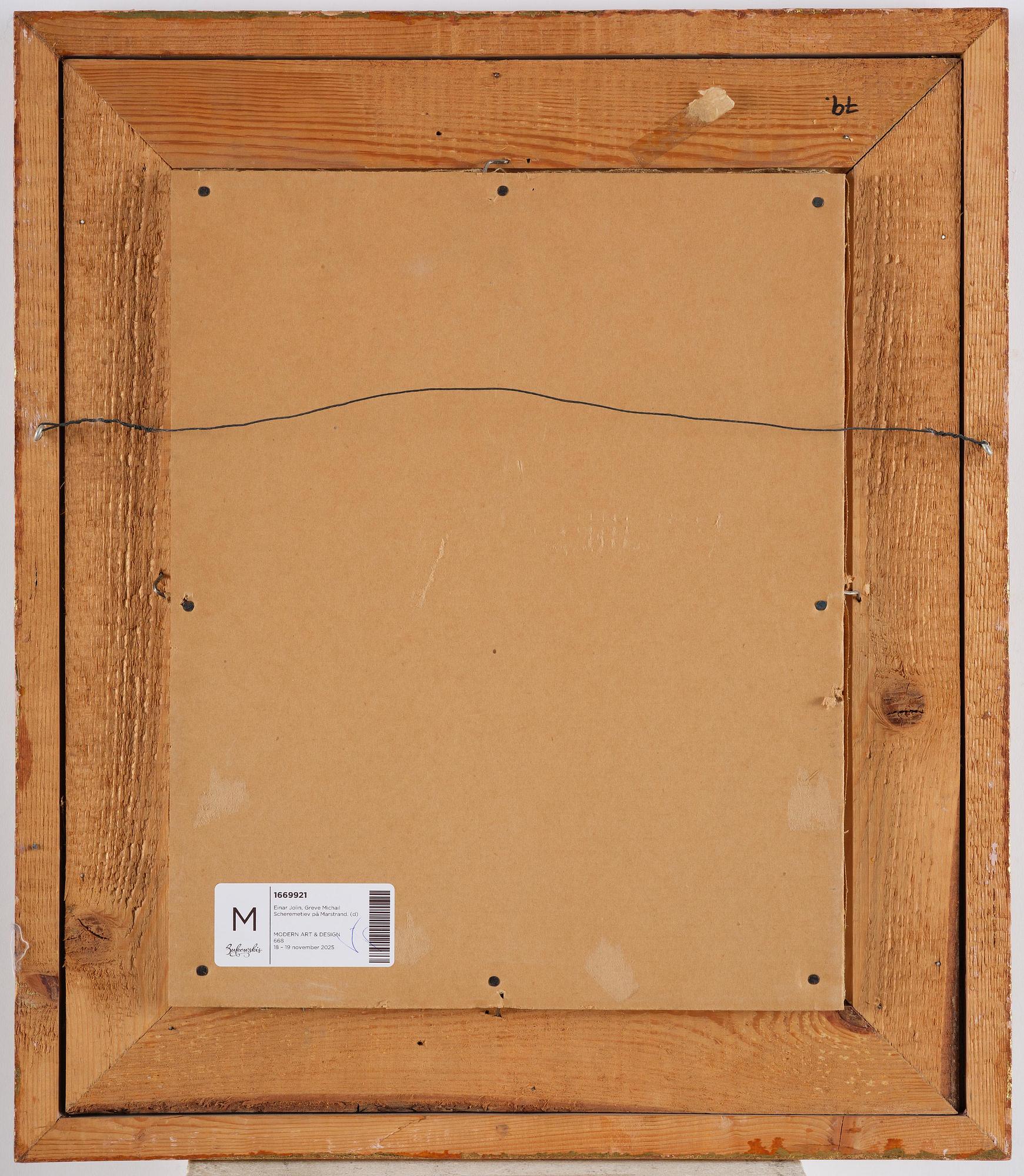 Einar Jolin, Count Michail Scheremetiev in Marstrand.