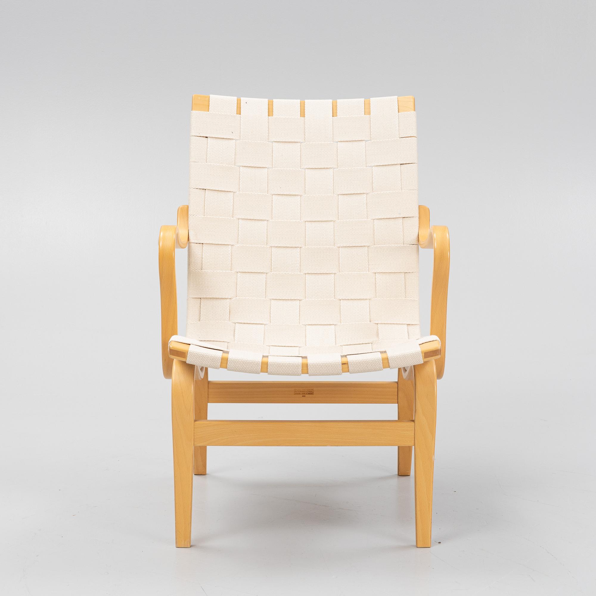 Bruno Mathsson, fåtölj "Eva", Bruno Mathsson International, Värnamo 2003.