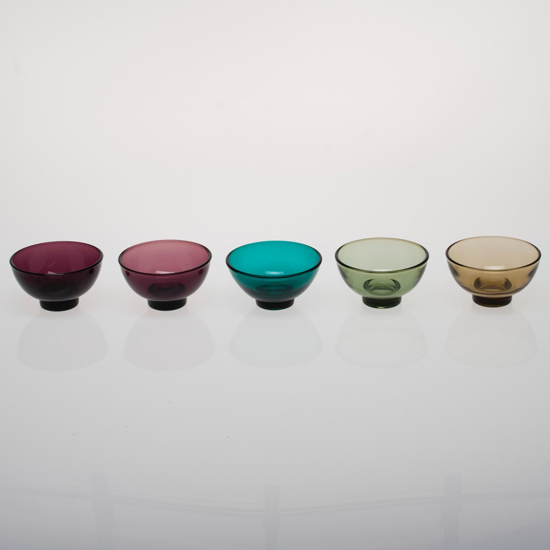 DESSERTSKÅLAR, 20 st, glas, Riihimäen Lasi och Karhula-Iittala.