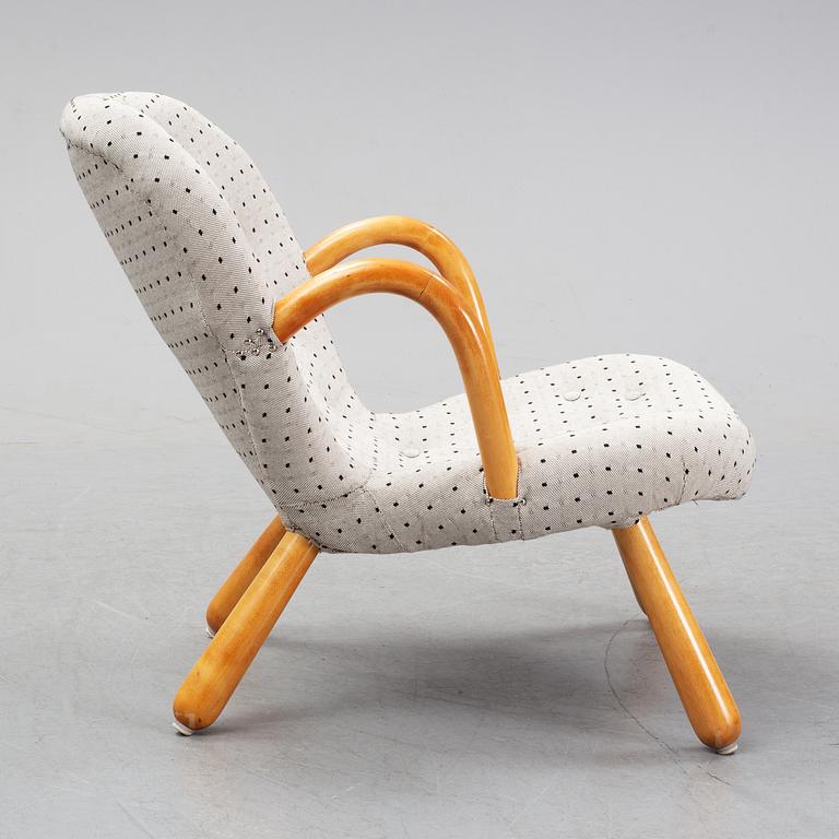 Fåtölj, Swedish Modern "Clam Chair" / "Muslingestol", 1940/50-tal.