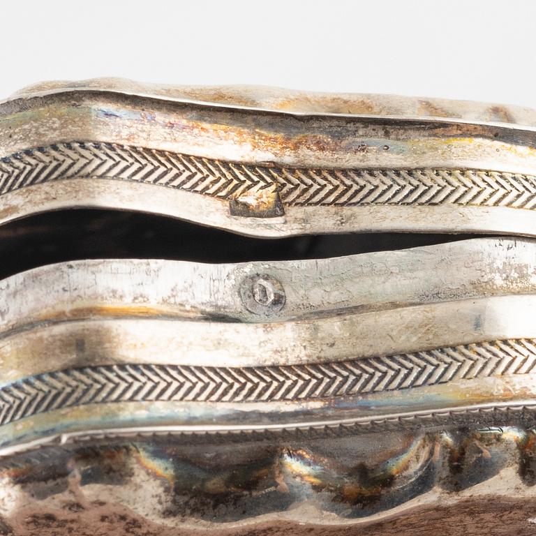Dosor, 3 st, silver, Sverige, Holland samt Hanau, sent 1700-tal-sent 1800-tal.