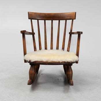 A Swedish Modern rocking chair, 1930's/40's.