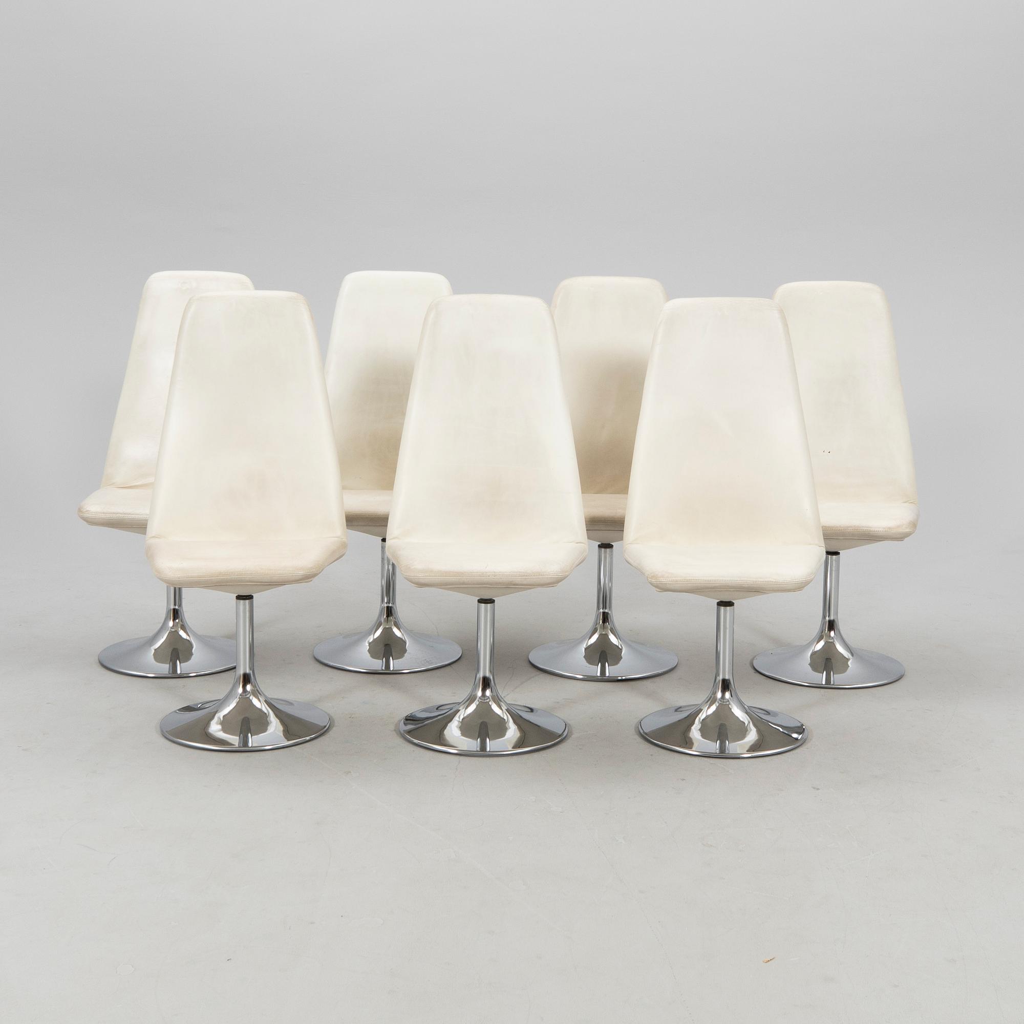 Johansson Design, chairs 7 pcs "Viggen" late 20th century.