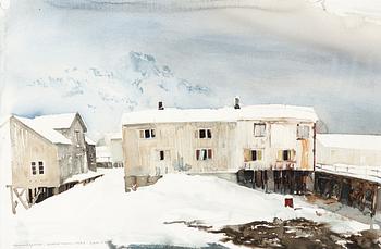 313. Lars Lerin, "Henningsvaer".