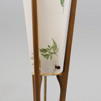 Mid-Century Modern floor lamp by Modeline in walnut.