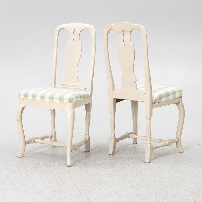 A set of 10 chairs, Rococo style, 1949.