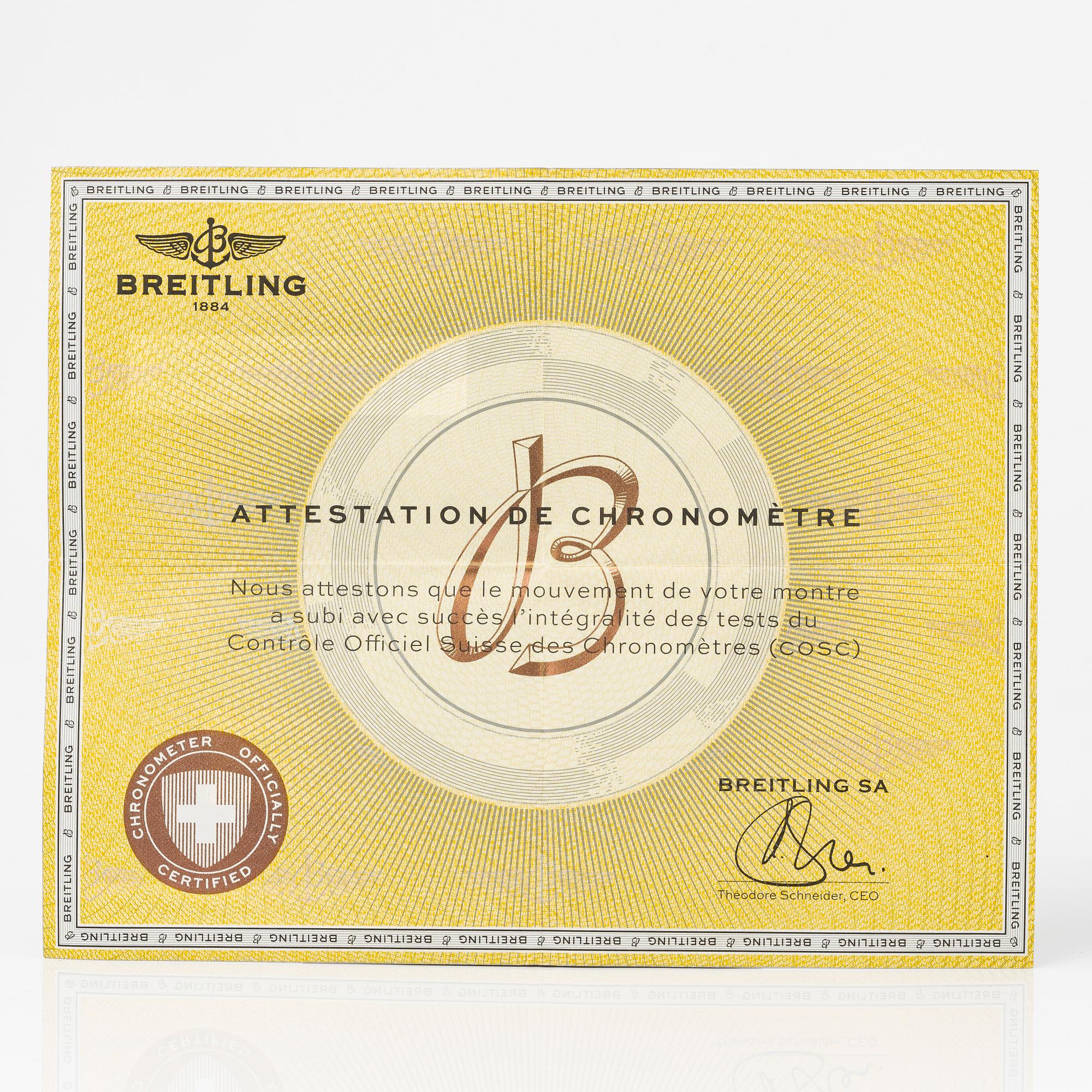 Breitling, Galactic 44, Chronometre, armbandsur, 44 mm.