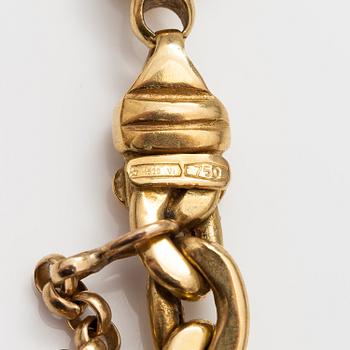 An 18K gold necklace. Made in Italy.