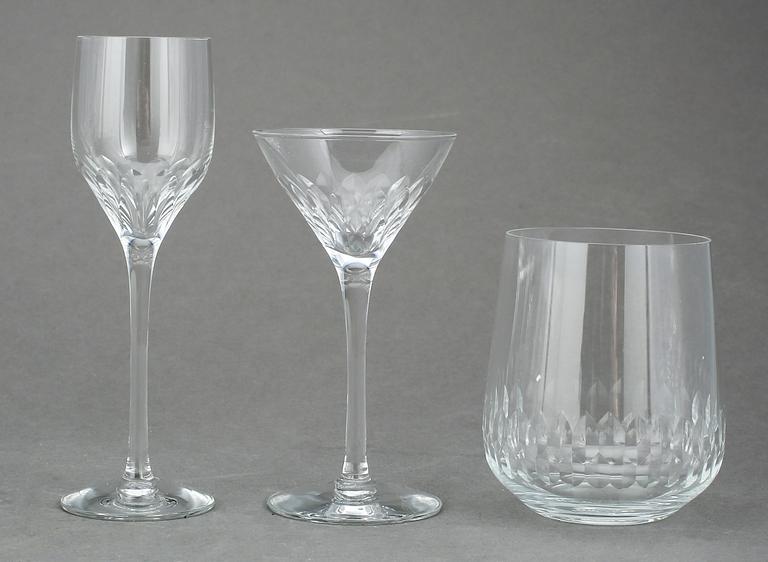 GLASSERVIS, 69 delar, "Prelude", Nils Landberg, Orrefors.