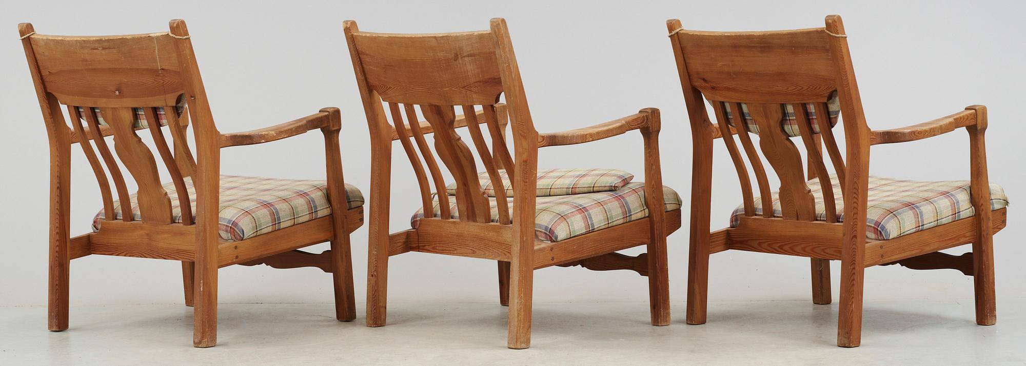 MÖBELGRUPP, 3+2+1, 1900-talets första hälft.