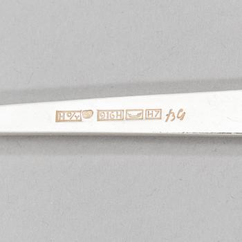 Bertel Gardberg, A 96-piece set of "Birgitta" silver cutlery, marked BG, Hopeatehdas oy, Helsinki 1956-64.