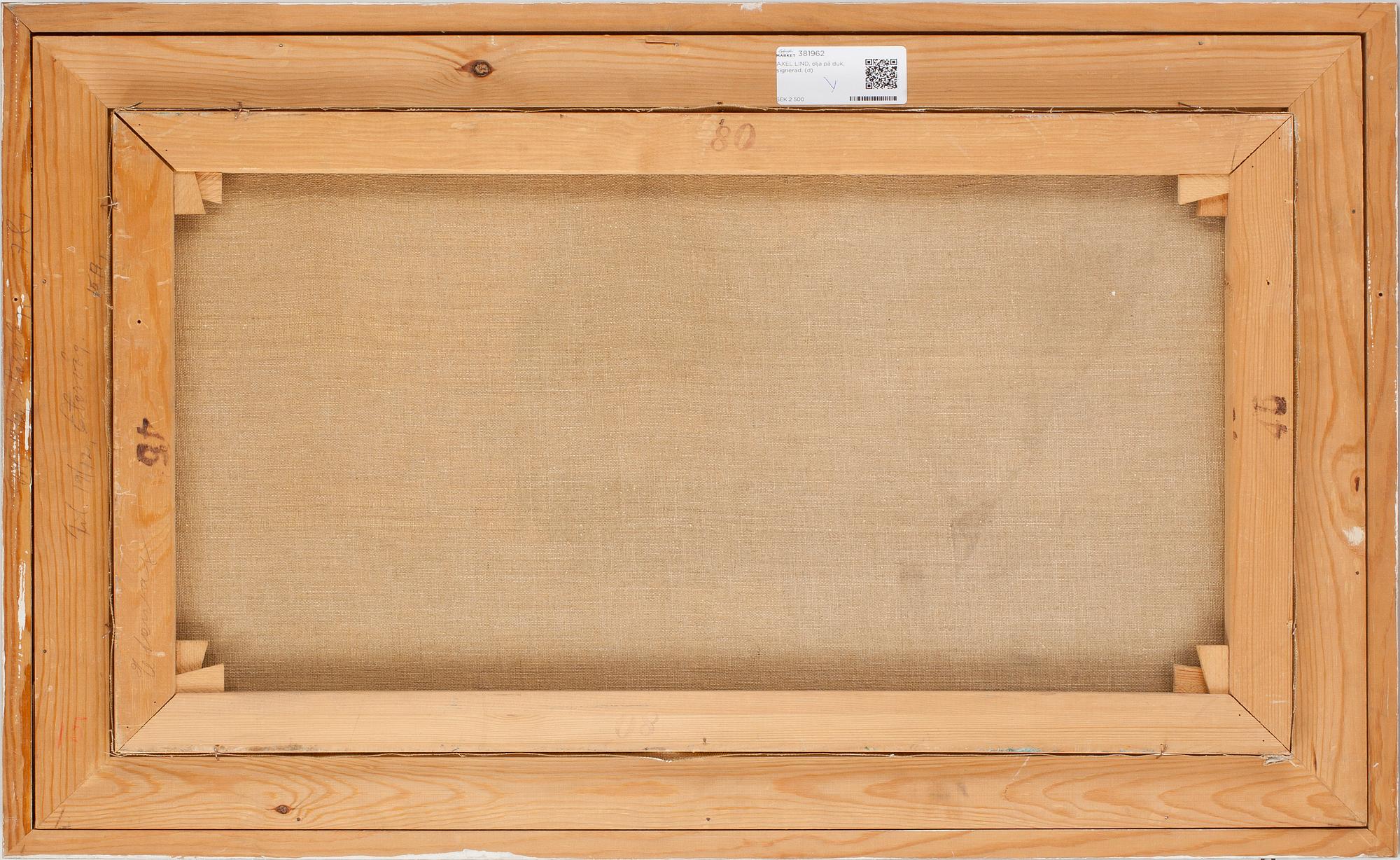 AXEL LIND, olja på duk, signerad.