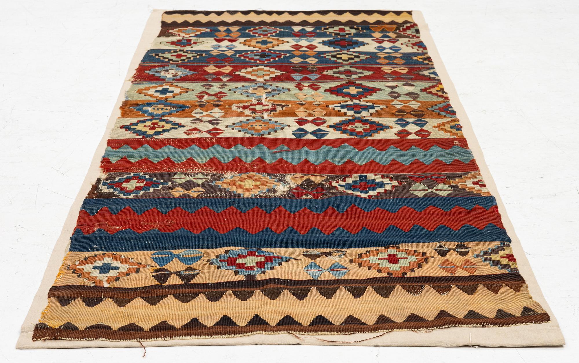 Fragment, Kelim, Adana, ca 201 x 83 södra Anatolien.