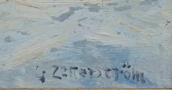 GUNNAR ZETTERSTRÖM, olja på pannå, signerad.