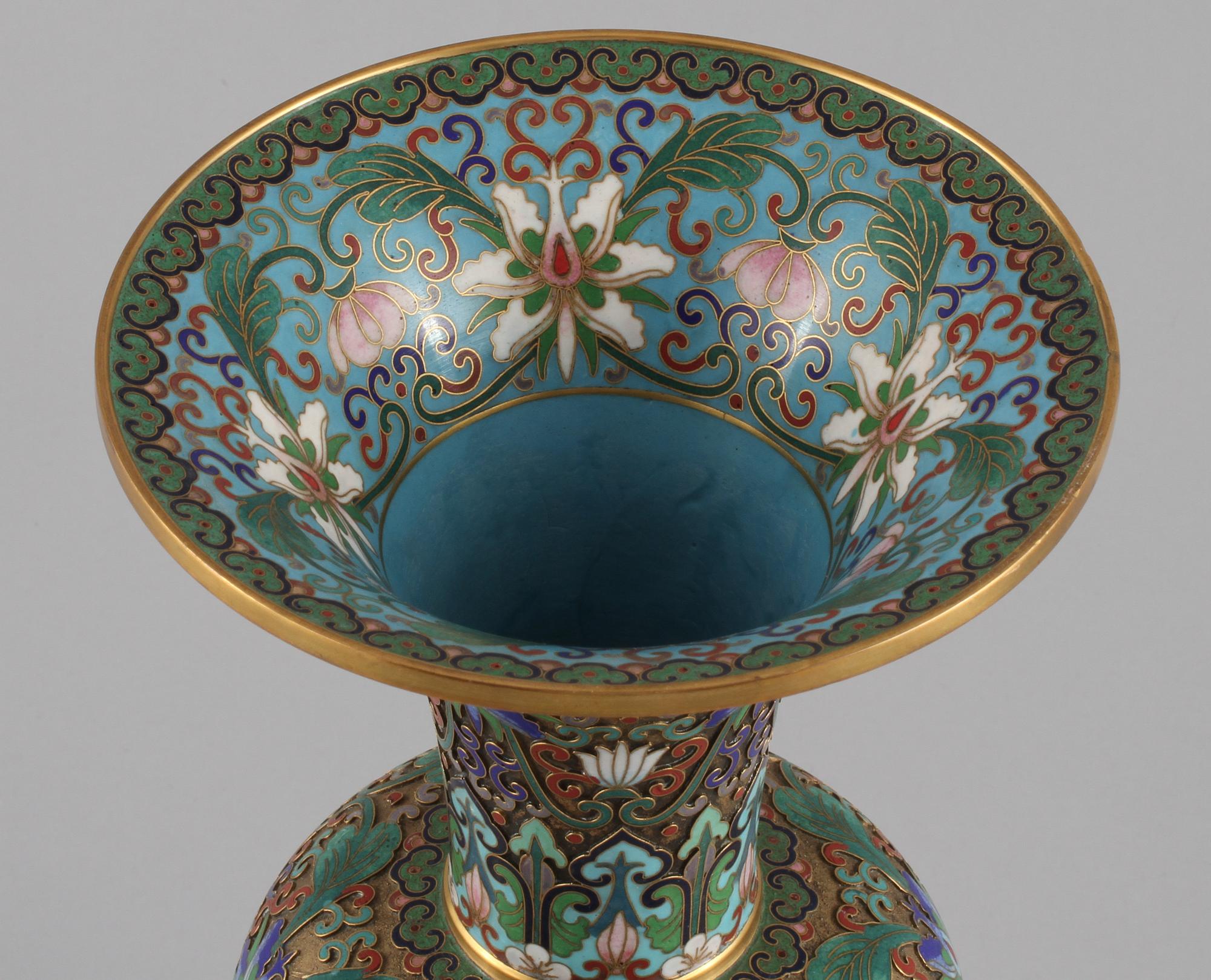 VAS, cloisonné, orientalisk, 1900-tal.