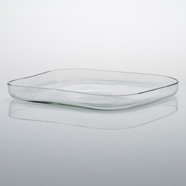 Alvar Aalto, a 1940's 9769 A plate for Karhula Glassworks.