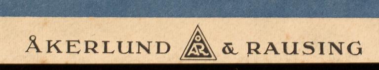 ORIGINALAFFISCH "GRAND PRIX OF SWEDEN 1930" tryckt hos Åkerlund & Rausing.