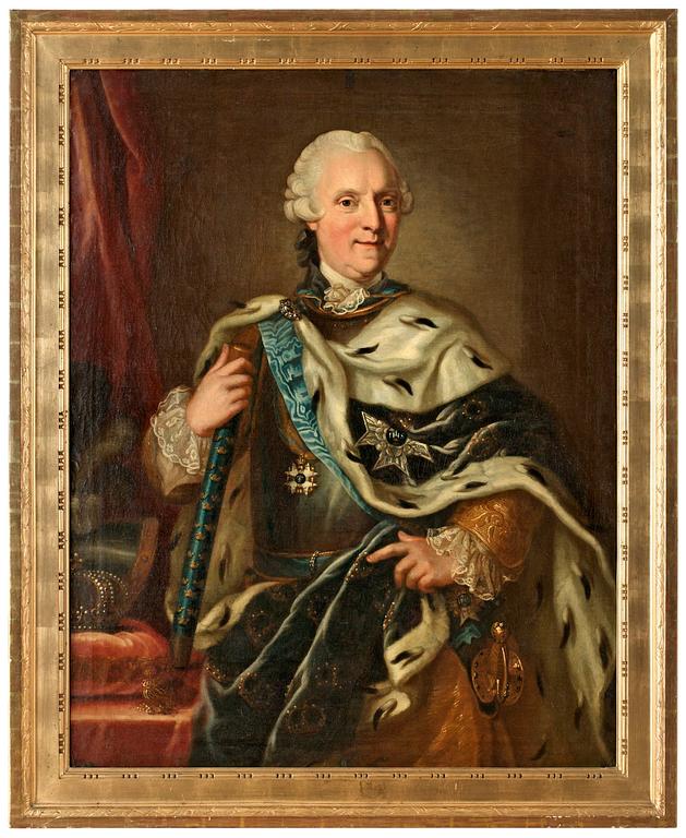 Lorens Pasch d y Tillskriven., "Konung Adolf Fredrik" (1710-1771) och "Drottning Lovisa Ulrika" (1720-1782).