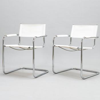Four Italian armchairs from second half of the 20th century.