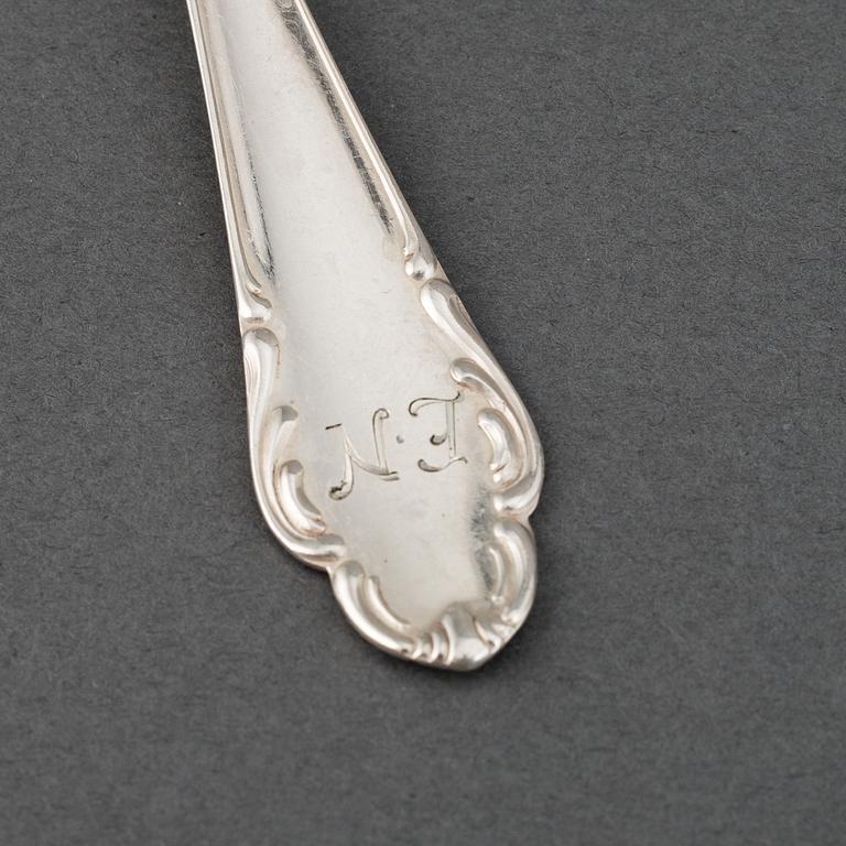 A part 'Haga' silver cutlery, marked JLH, 20th century (103 pieces).