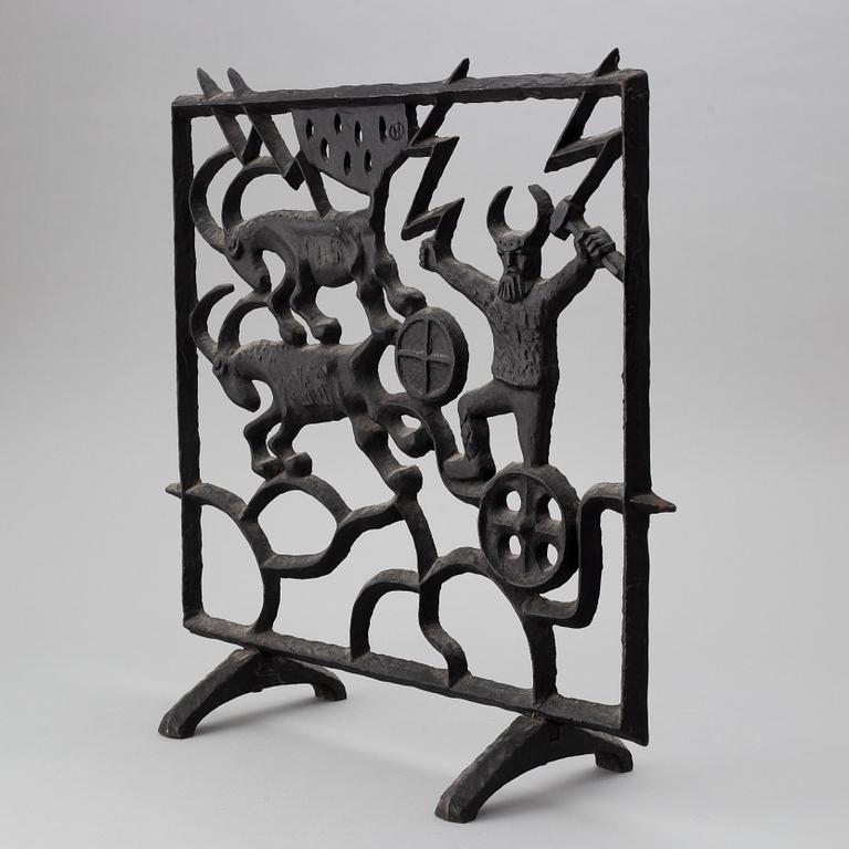 Olle Hermansson, Fire fender, cast iron, Huskvarna.