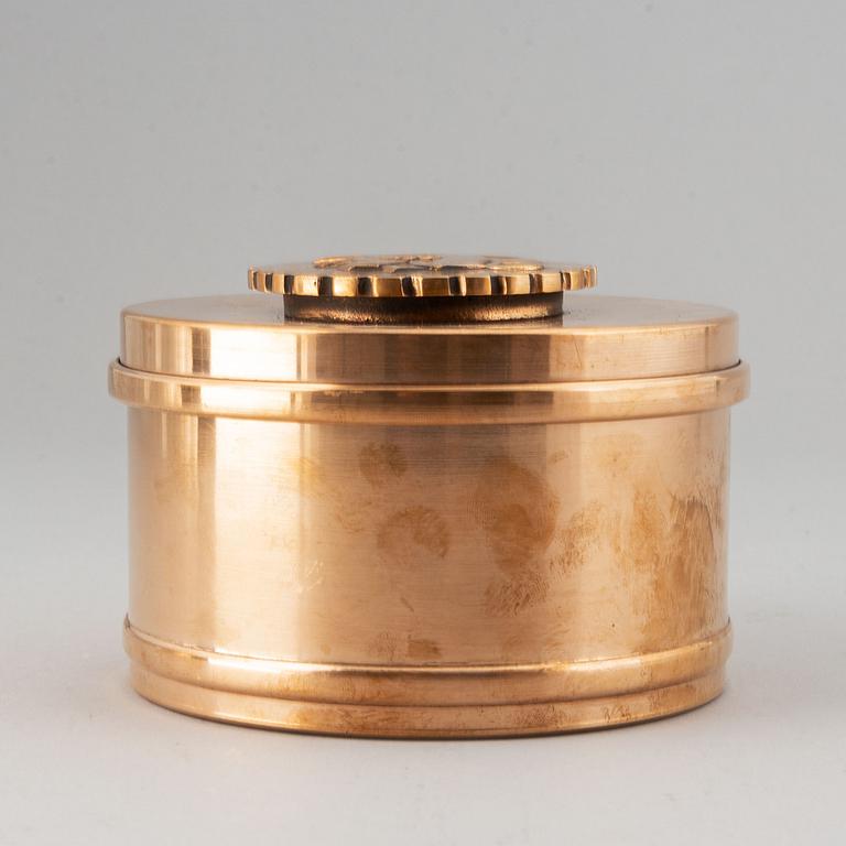 A 1920's/30's bronze tobacco box from Nils Johan.