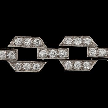 COLLIER, Tiffany & Co, med briljantslipade diamanter totalt ca 7.40 ct.