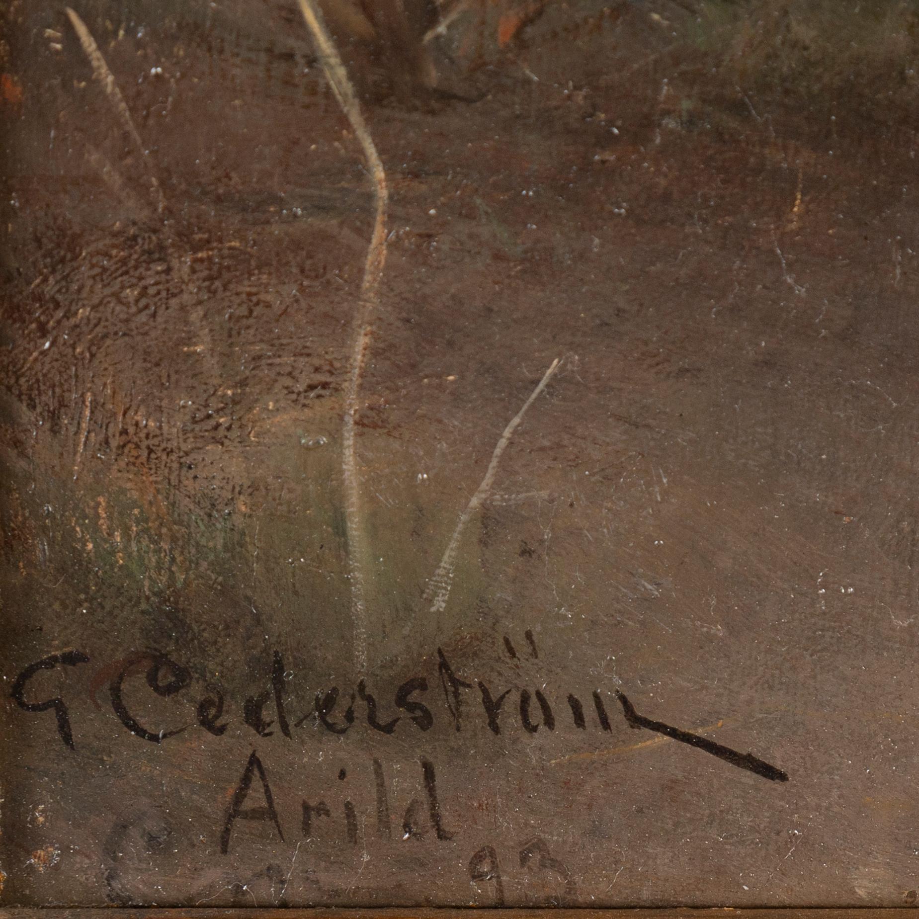 Gustaf Cederström, oil on panel, signed and dated -93.