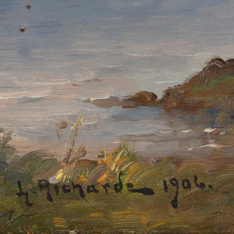 LUDVIG RICHARDE, oil on canvas, signed L. Richarde and dated 1906.