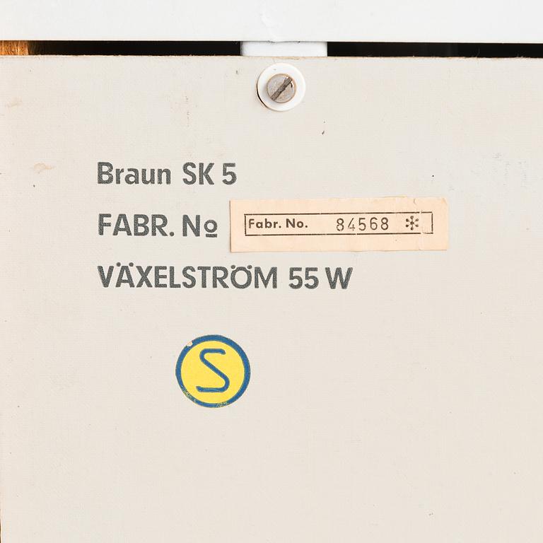 RADIOGRAMMOFON, "Phonosuper SK-5", Hans Gugelot & Dieter Rams, Braun AG, Tyskland, 1950-60-tal.