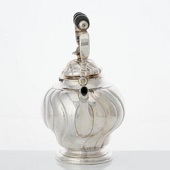 A Swedish Rococo silver tea-pot, mark of Johan Petterson, Söderhamn 1759.