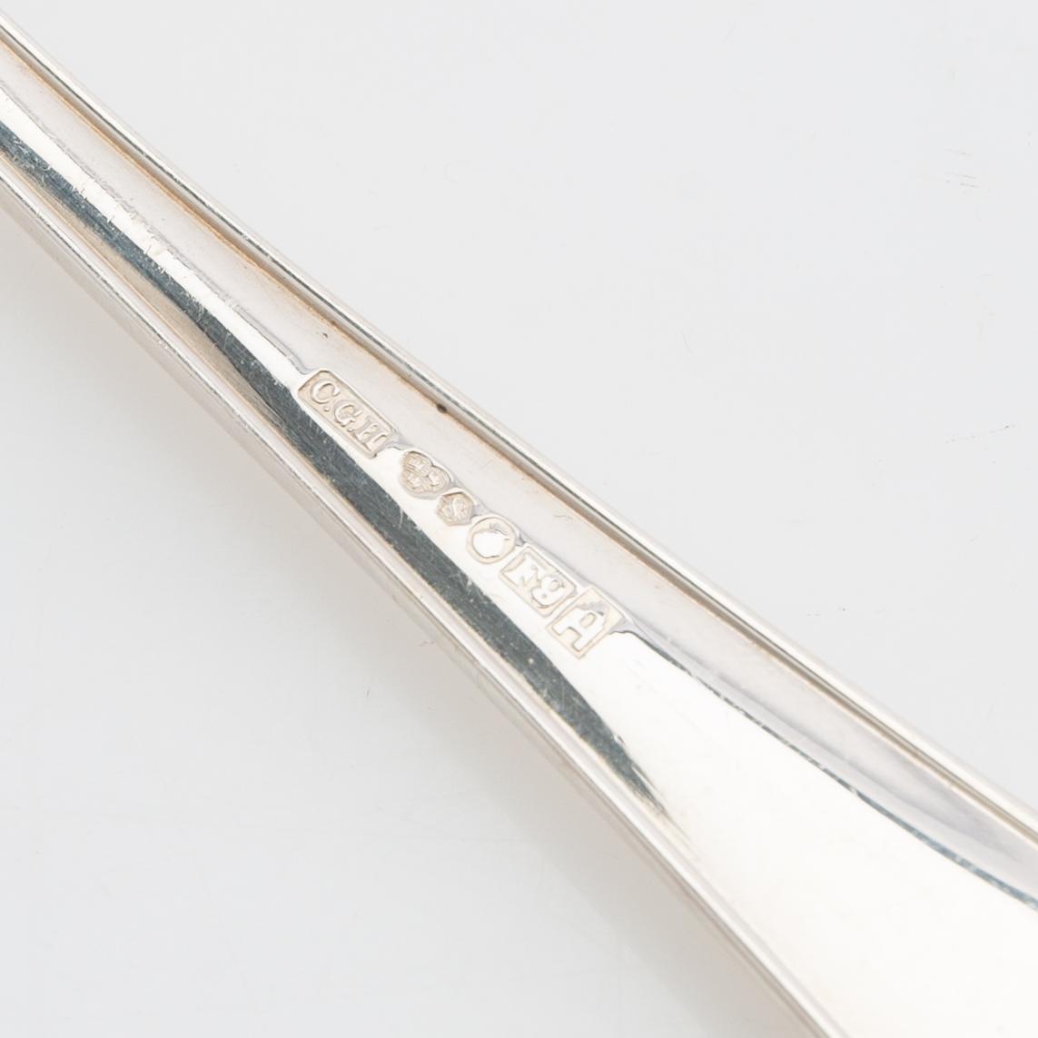 Cutlery service parts, 127 + 31 pieces, model Haga, GAB and C. G. Hallberg, Stockholm, 1950s/1960s.