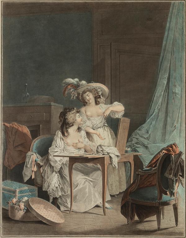 COLOUR ENGRAVINGS, 2, after Lafrensen, 18/19th Century.