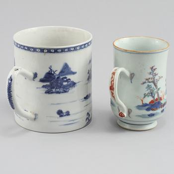 STOP samt MUGG, porslin, Kina, 1700-tal.