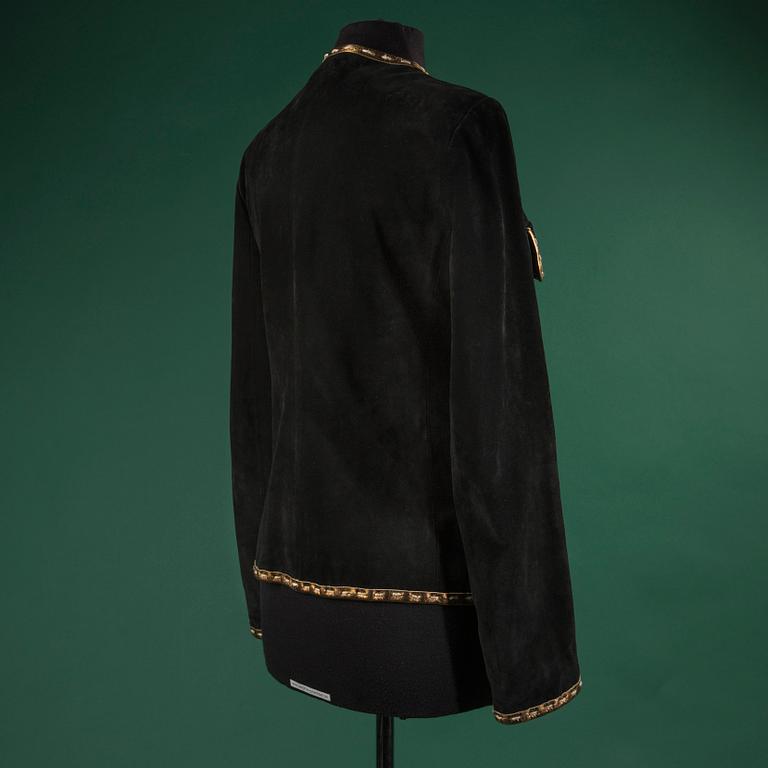 A suede jacket by DOLCE & GABBANA, in size 44(IT).