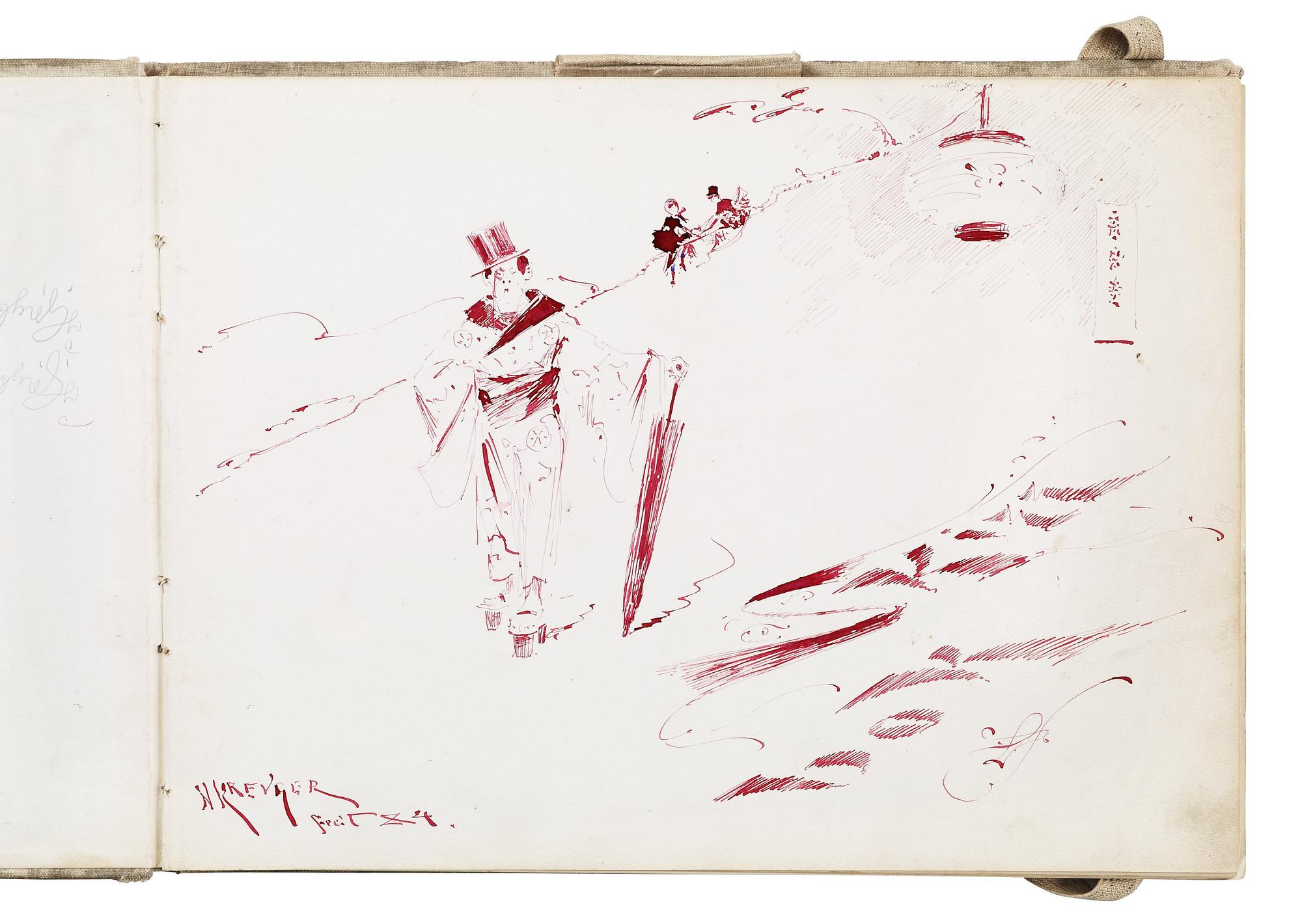 Nils Kreuger, "Skizzbok" (Sketch book).