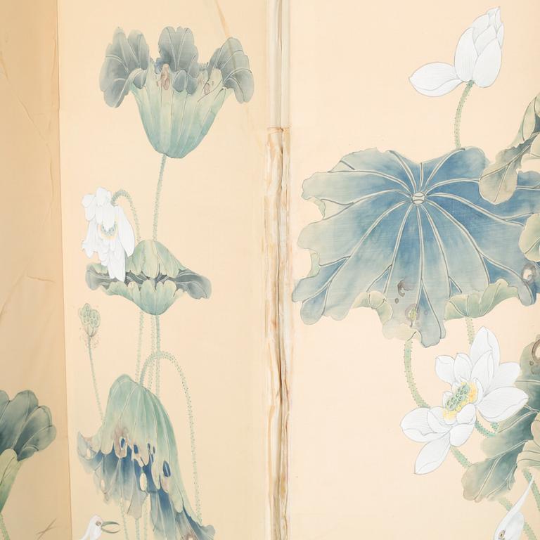 A japan folding screen, 20th century.