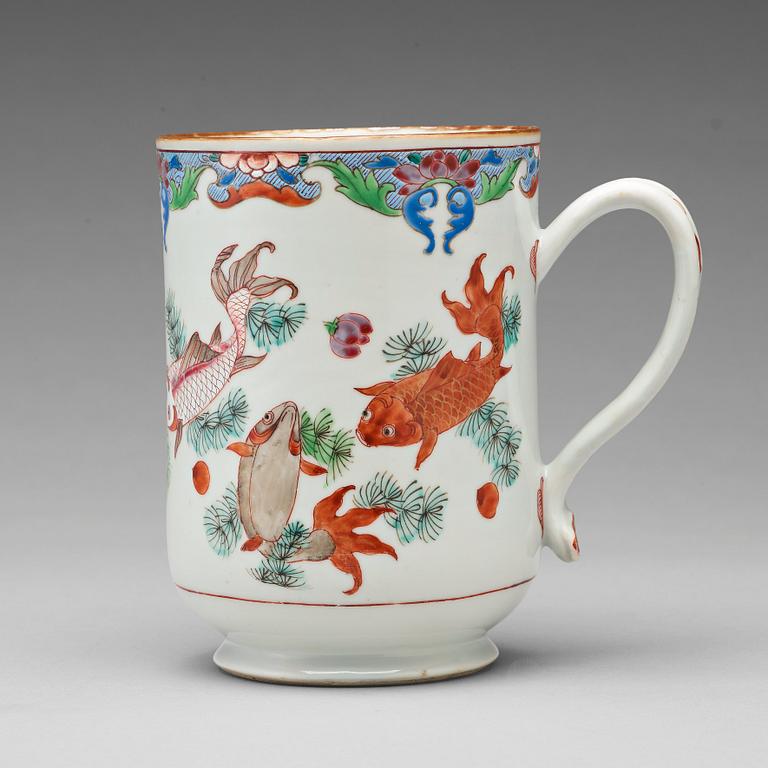 A famille rose jug, Qing dynasty, Qianlong (1736-95).