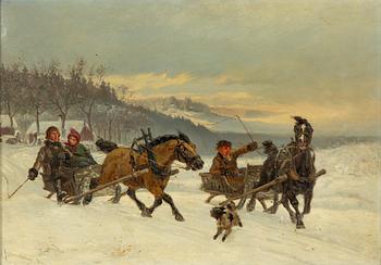 Gustaf Brandelius, The Sleigh Ride.