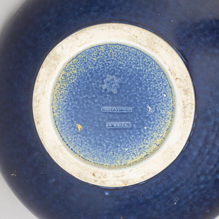 A stoneware bowl, Kåge verkstad, Gustavsberg, 1950's.
