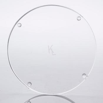 A glass vase by Karl Lagerfeld for Orrefors, signed and numbered 160/500.