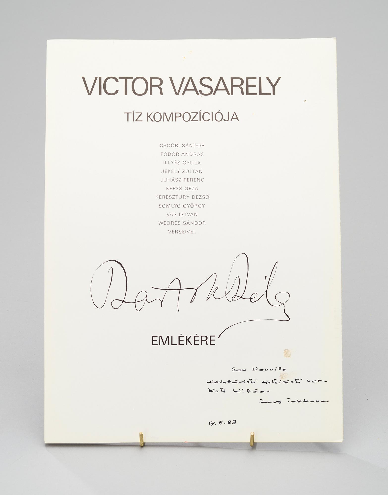 BROSCHYRER 3 ST, Jim Dine, Victor Vasarely och Paul Klee 1961, 1982, 1983.