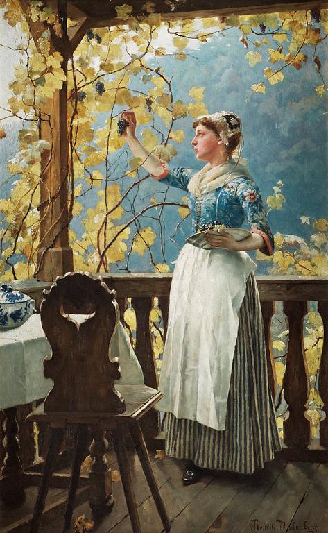 Henrik Nordenberg, Harvesting the grapes.