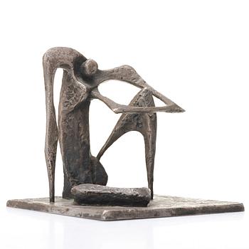 ARNE JONES, sculpture,  bronze with silver patina, signed Arne Jones, numbered 3/4 and dater 48.