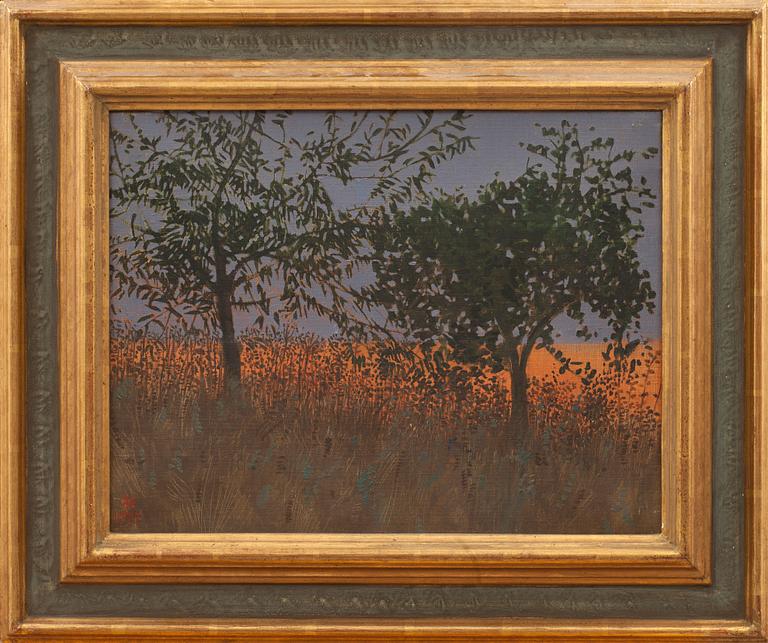 KRISTER FOLLIN, olja på duk, monogramsignerad och daterad 1975.