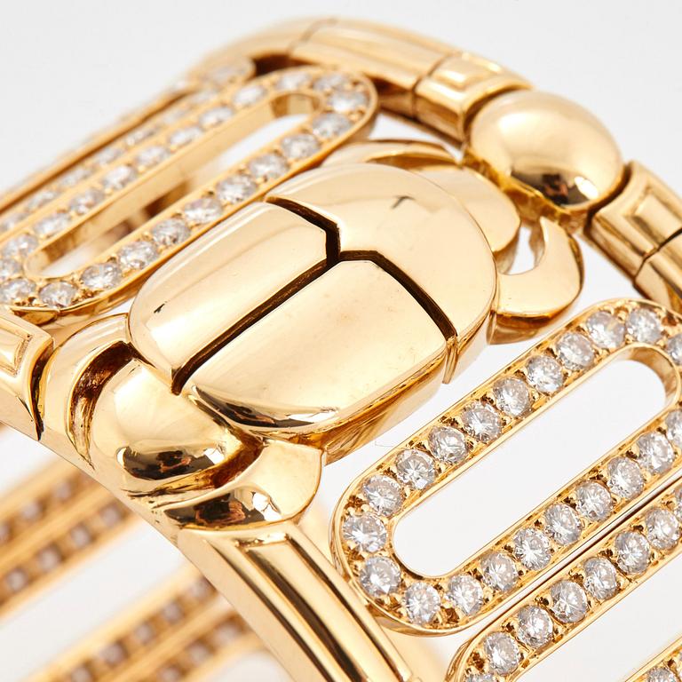 Cartier "Scarab" a cuff bracelet.